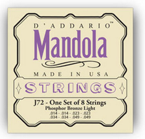 D`Addario J72 Light Phosphor Bronze Mandola Strings