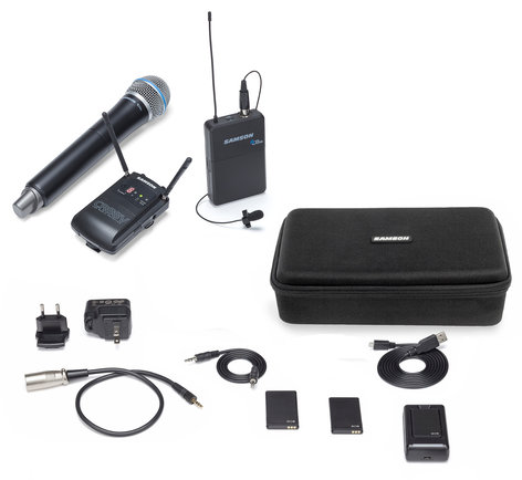 Samson Concert 88 Camera Wireless Combo Microphone System, D Band Version SWC88VBH108-D