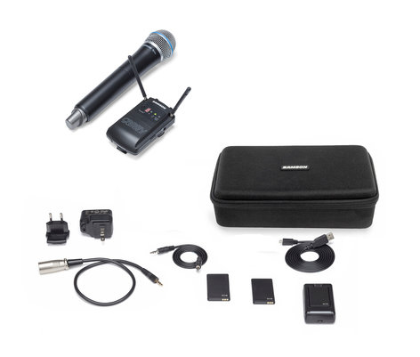 Samson Concert 88 Camera (Lavalier) D Band Wireless Microphone System with LM10 Lavalier Microphone SWC88VBLM10-D