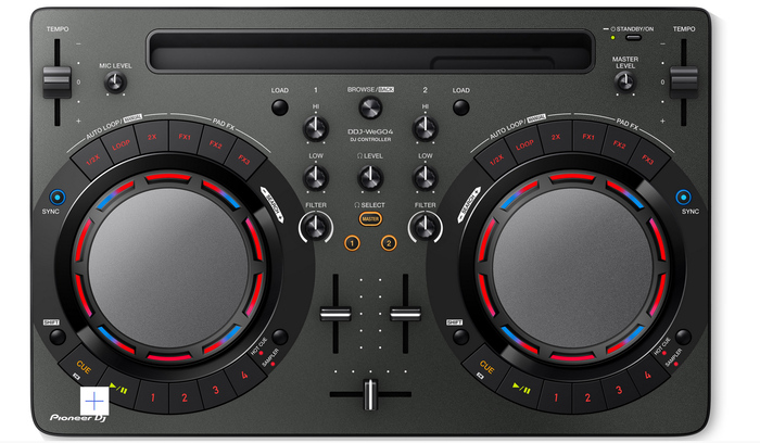 Pioneer DDJ-WEGO4-K Portable DJ Controller - iOS Compatible, Black DDJ-WEGO4-K