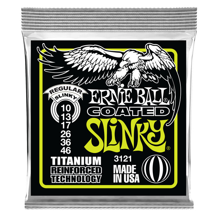 Ernie Ball P03121 Regular Slinky Titanium RPS Electric Guitar Strings