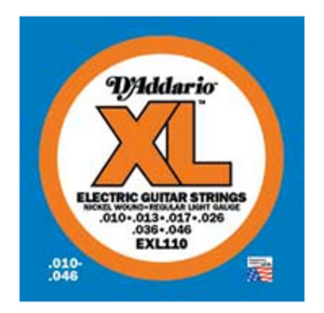 D`Addario EXL110 Regular Light XL Electric Guitar Strings