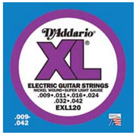 D`Addario EXL120-10P 10 Pack of Super Light XL Electric Guitar Strings EXL120-10P