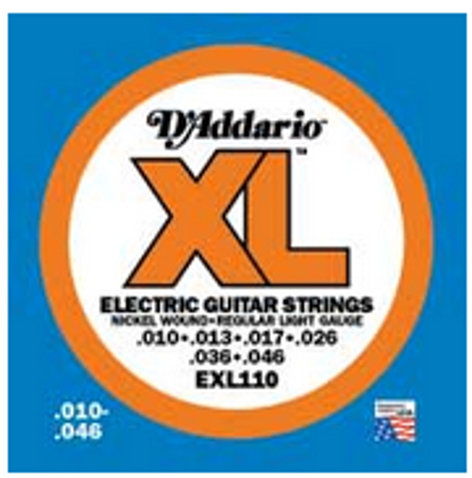 D`Addario EXL110-B25 25 Pack of Regular Light XL Electric Guitar Strings EXL110-B25