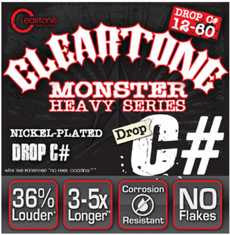 Cleartone 9460-CLEARTONE .012-.060" Drop C# Electric Guitar Strings