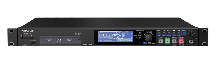 Tascam SS-R250N Solid State Recorder with Networking and Optional Dante Support SSR250N