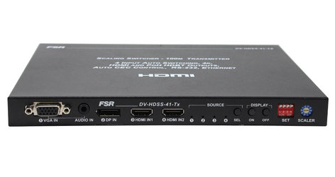 FSR, Inc DV-HDSS-41-TX 4 x 1 Scaling Switcher with HDBaseT and HDMI DV-HDSS-41-TX