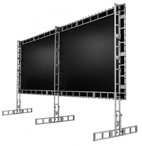 Draper 383276 90" X 120" StageScreen Matt White Portable Projection Screen, Silver Frame