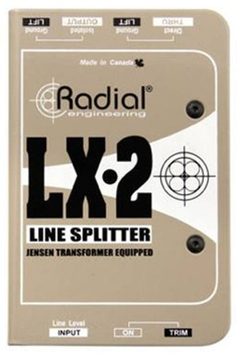 Radial Engineering LX-2 2-Channel Passive Line Level Splitter LX-2