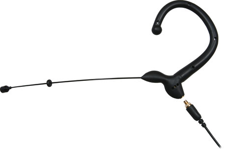 Galaxy Audio ESM3 Single Earhook Headset Microphone, Black, with 4 Cables ESM3-OBK