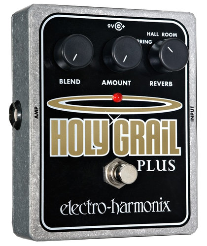 Electro-Harmonix HOLY-GRAIL-PLUS Variable Reverb Pedal, PSU Included HOLY-GRAIL-PLUS