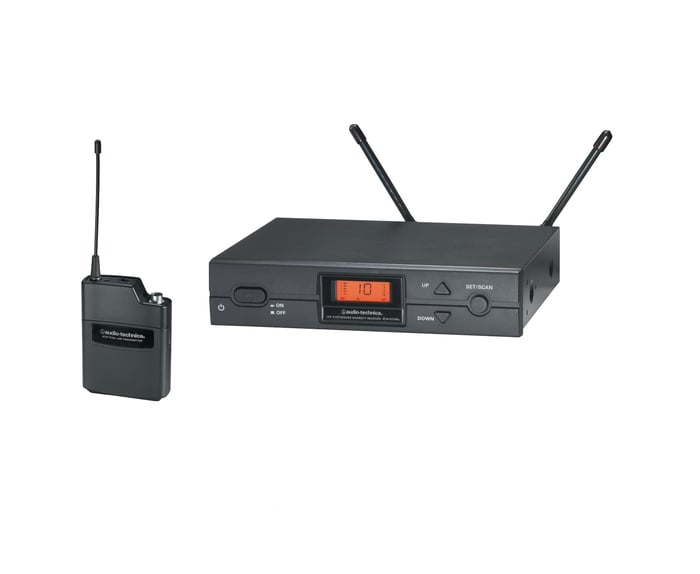 Audio-Technica ATW-2110b Frequency-Agile, True Diversity UHF Wireless Beltback System ATW-2110BI