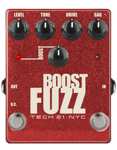 Tech 21 BSTM-F Boost Fuzz Pedal In Metallic Finish