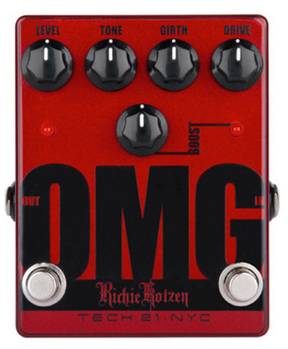 Tech 21 OMG Analog Distortion Effects Pedal with Boost OMG-SANSAMP