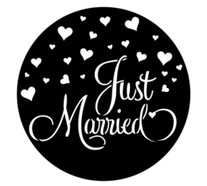 Apollo Design Technology ME-4281 Just Married Steel Gobo ME-4281