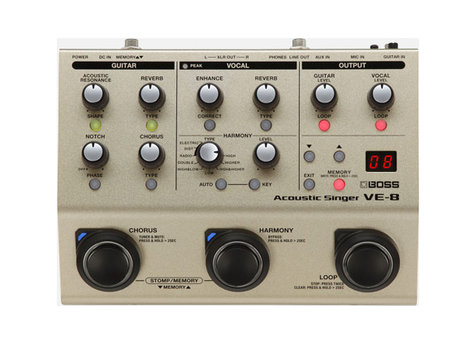 Boss VE-8 Acoustic Singer Pedal VE-8