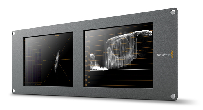 Blackmagic Design SmartScope Duo 4K Dual 8" 3RU SDI/HD-SDI/3G-SDI/6G-SDI 4K Monitors with Built in Scopes HDL-SMTWSCOPEDUO4K2