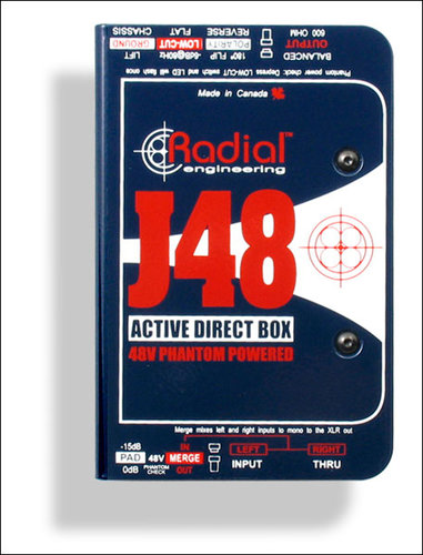 Radial Engineering J48-MK2 48V Phantom Power Active Direct Box J48-MK2