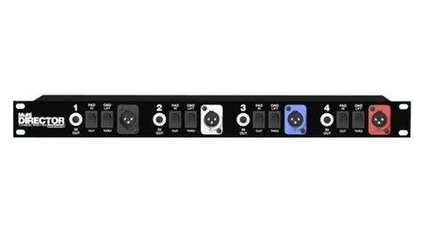 Whirlwind MULTIDIRECTOR Four Channel Rack-Mount Direct Box MULTIDIRECTOR