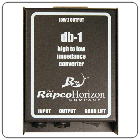 Rapco DB-1 Straight Line Passive High To Low Impedance Converter