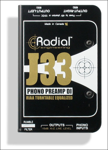 Radial Engineering J33 Turntable Direct Box J33