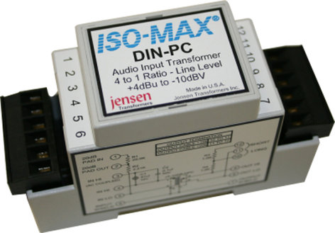 Jensen Transformers DIN-PC Single Channel Ground Isolator DIN-PC