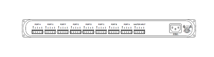 Pathway Connectivity 9115 DMX Repeater Pro, Fully Isolated, 8-Way With Rear Terminals