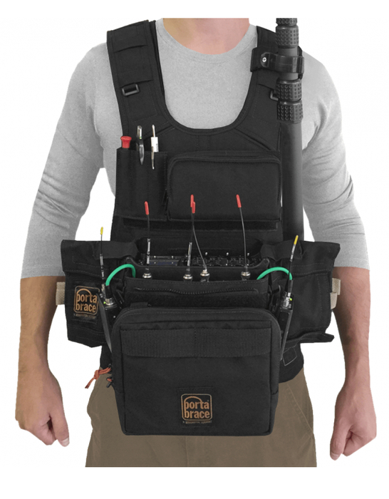 Porta-Brace ATV-688 Audio Tactical Vest for Sound Devices 688, Black ATV-688