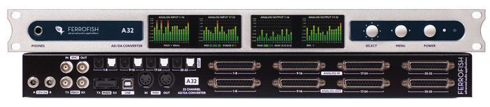 Ferrofish A32-DANTE 32x32 AD/DA Converter with Dante A32-DANTE