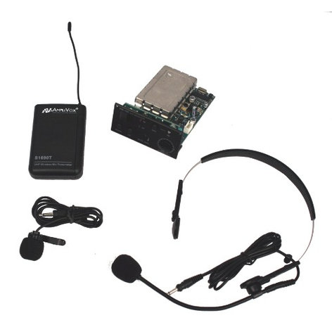 AmpliVox S8112 Wireless Receiver with Lapel, Headset Mic, & Transmitter S8112