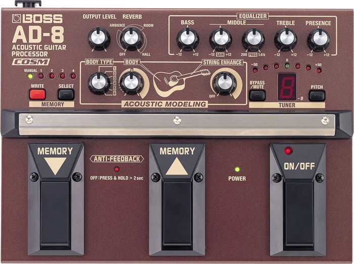 Boss AD8 Acoustic Guitar Processor with COSM AD8-BOSS