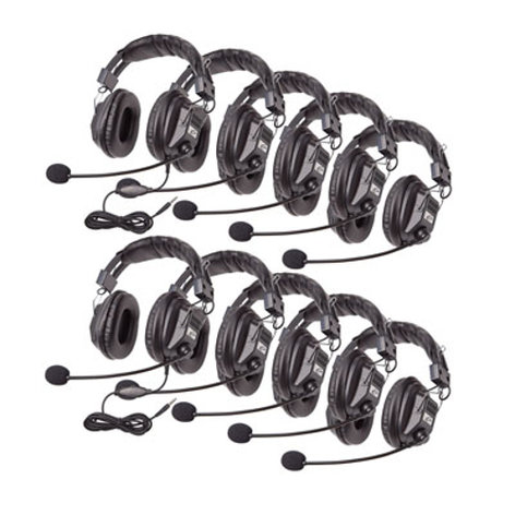 Califone International 3068MT-10L Switchable Stereo Headsets, 10 Units 3068MT-10L