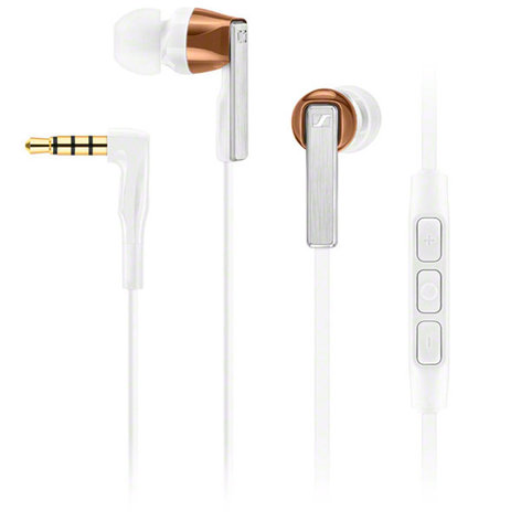 Sennheiser CX 5.00i In-Ear Headphones with Integrated Smart Remote and Microphone, for Use with iOS Devices, White CX500I-WHITE