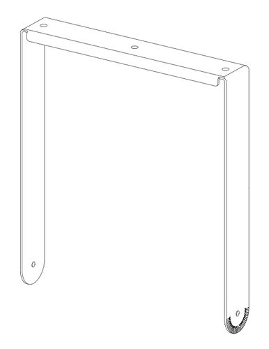 Community VB-VY12W Vertical Yoke Kit for Veris2 12 in White VB-VY12-WHITE