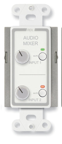 RDL DS-RC2M Remote Audio Mixing Control With Muting, Stainless