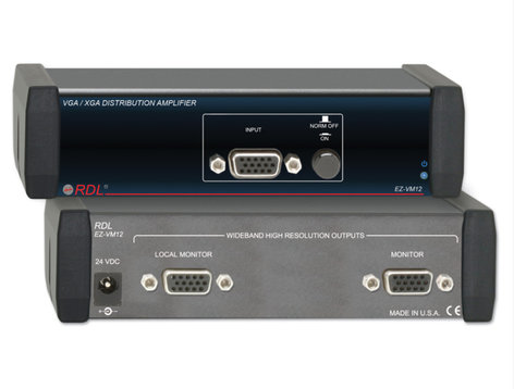 Radio Design Labs EZ-VM12 VGA/XGA Distribution Amplifier - 1 x 2 EZ-VM12