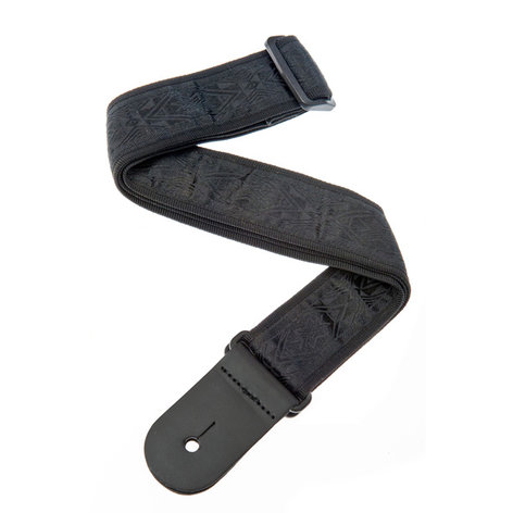 Planet Waves 50B01 Dark Side Collection Black Satin Guitar Strap 50B01
