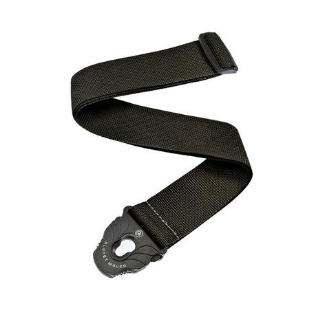 D`Addario PWSPL200 Black Polypropylene Planet Lock Guitar Strap