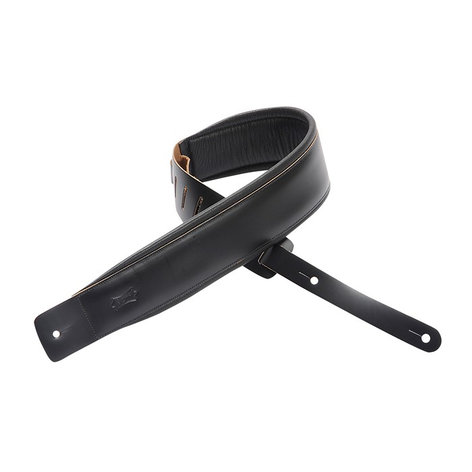 Levys Leathers DM1PD 2.5" Leather Guitar Strap with Foam Padding DM1PD