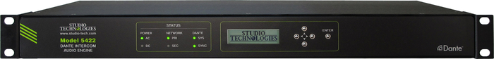Studio Technologies M5422-02 Dante Intercom Audio Engine