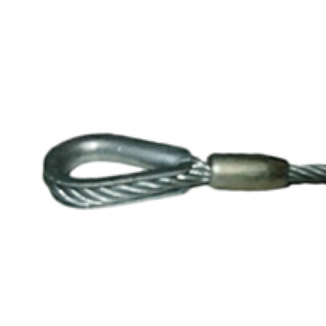 Allen Products/Adaptive Technologies 3/16X10-B 3/16 x 120" Black Wire Rope Assembly 3/16X10-B