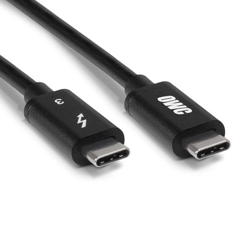 OWC Thunderbolt 3 USB-C Cable 20" 40Gb/s Thunderbolt 3 Cable with USB-C Connectors OWCCBLT3P0.5BP
