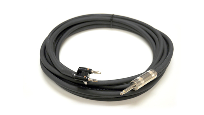 Whirlwind SK325G16 Speaker Cable, 16 Gauge, 1/4" to MDP Dual Banana Plug, 25 Ft SK325G16