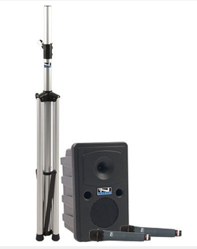 Anchor GG-BPDUAL-HBMTA4F Go Getter Dual Basic Bluetooth-enabled PA System with Bodypack Transmitter, Headset Microphone and Choice of 2nd Transmitter/Mic GG-BPDUAL-HBMTA4F