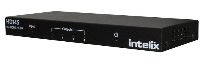 Intelix HD14S 1x4 HDMI 2.0 18G Distribution Amplifier Supports 4K60 4:4:4 HD14S