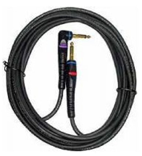 Planet Waves PW-GRA-10 Guitar/Instrument Cable, 1/4"-1/4", Mono, Right-Angle, 10 Ft PW-GRA-10