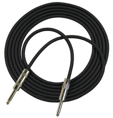 RapcoHorizon Music G4-6 6 ft. Concert Series 1/4" Male to Male Guitar 20 Gauge Cable in Black G4-6
