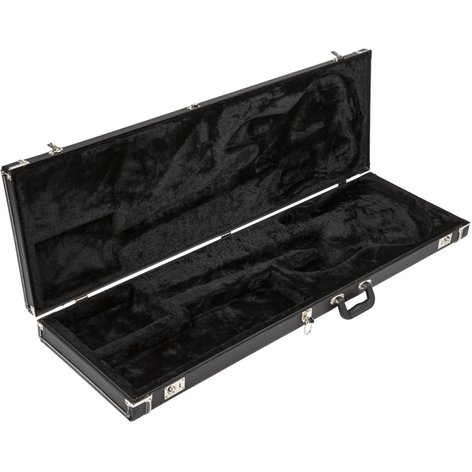 Fender Pro Series Bass Case for Precision & Jazz Bass Hardshell Case with Black Plush Interior 099-6173-306