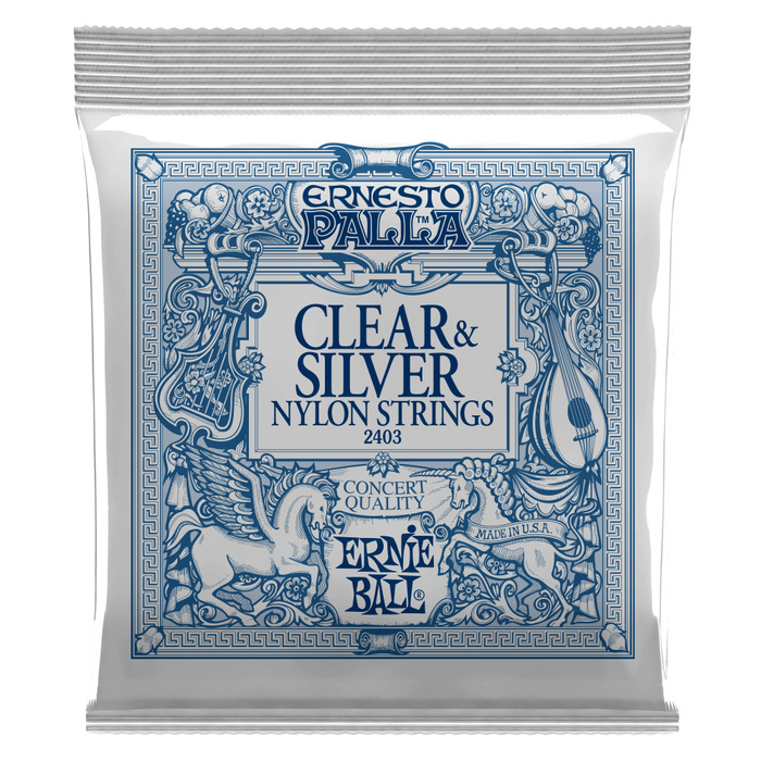 Ernie Ball P02403 Ernesto Palla Clear & Silver Nylon Guitar Strings