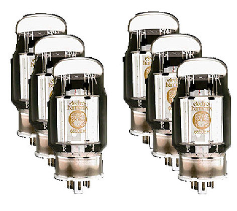 Electro-Harmonix 6550EH-SEXTET Sextet of Matched 6550 Power Vacuum Tubes 6550EH-SEXTET